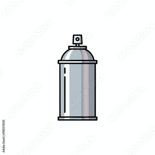 Simple Spray Paint Can Illustration for Artistic and Creative Projects