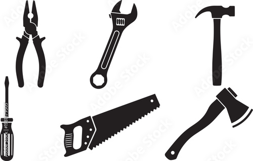 Construction and Carpentry Tool Icons