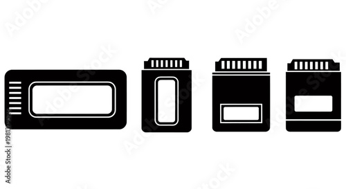Set of four USB flash drives in varying sizes for data storage and portability.