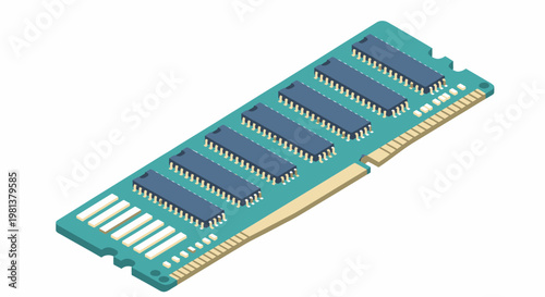 High performance RAM memory module suitable for upgrades in desktop and laptop computers.