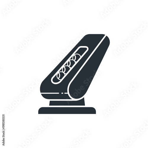 Clean vector graphic of an everyday office supply, a reliable manual hole perforator icon for professional document management and creative layouts