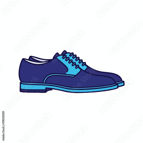 Stylish Classic Blue Leather Shoes for Men Business Casual Footwear