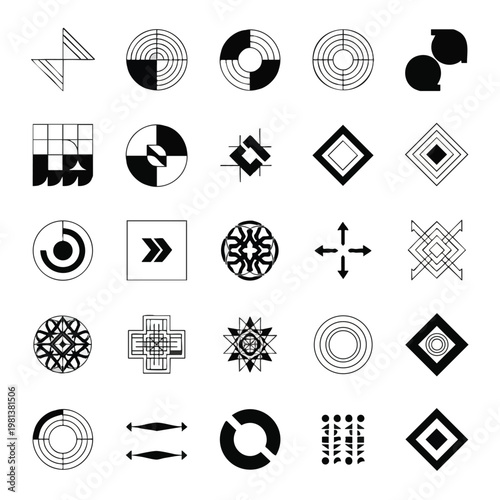 Diverse Geometric Abstract Patterns for Creative Design Projects