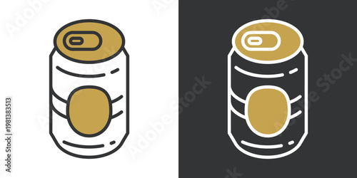 シンプルなビールのアイコン