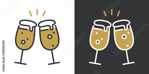 シンプルなビールのアイコン