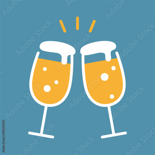 シンプルなビールのアイコン