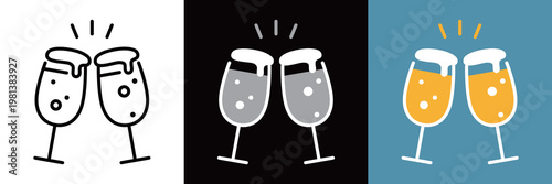 シンプルなビールのアイコン