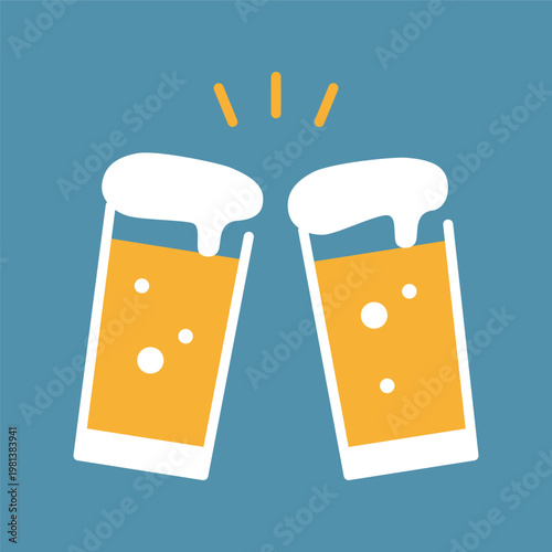 シンプルなビールのアイコン