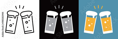 シンプルなビールのアイコン