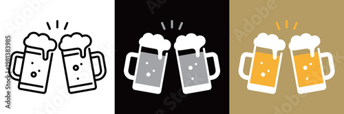 シンプルなビールのアイコン