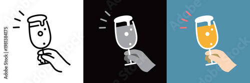 シンプルなビールのアイコン