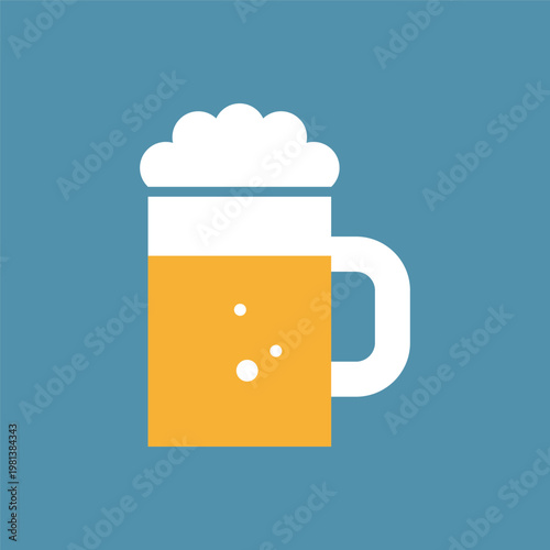 シンプルなビールのアイコン