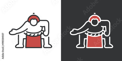 相撲の力士アイコン