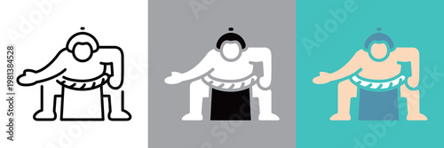 相撲の力士アイコン