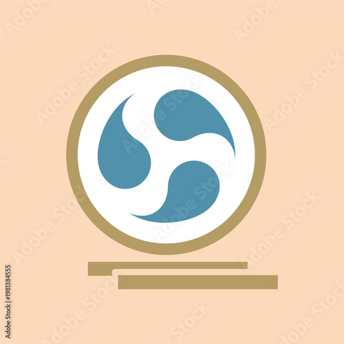 シンプルでかわいい和太鼓イラスト