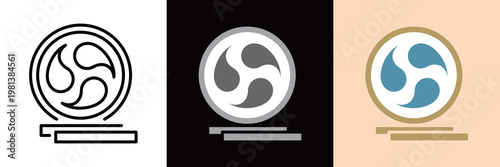 シンプルでかわいい和太鼓イラスト