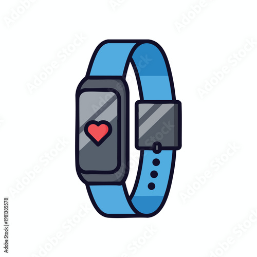 Smart Fitness Tracker with Heart Rate Monitor and Adjustable Strap