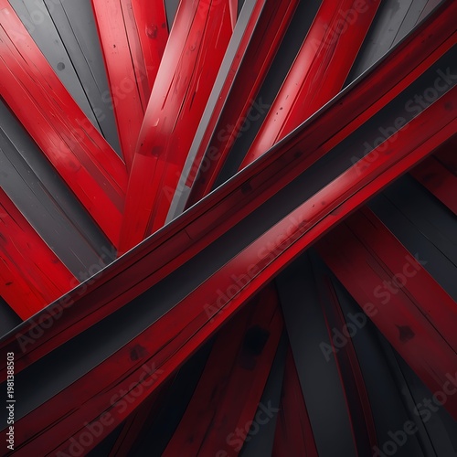 Background images and wallpapers were created in a mix of red and gray colors.