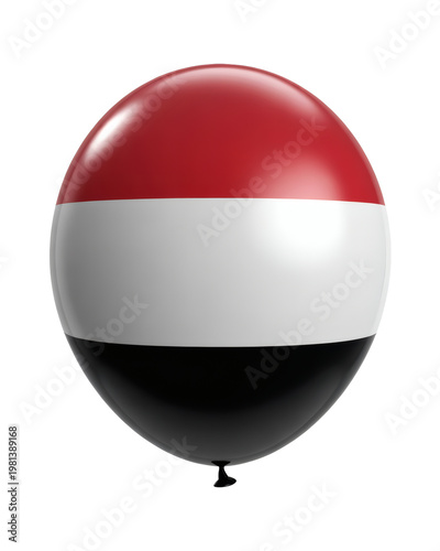 Free Download Proudly flying Yemen flag balloon celebrates national pride and cultural identity with vibrant colors - GFXLoad