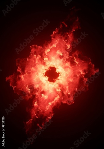 Radiant swirls of crimson and orange vapor dance across a dark void, creating a fiery display of luminous mist and abstract glowing clouds, wave, orange, contrast