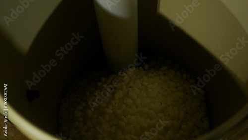 Salt Pellets inside Brine Tank or Water Filtration System