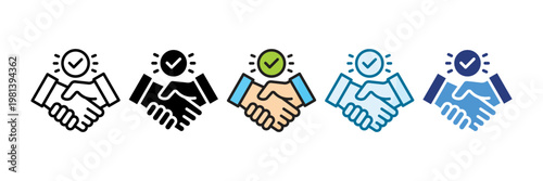 Trust Icon Set Multiple Style Collection