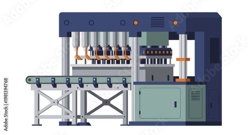 Automated Bottling Machine with Conveyor Belt System.
