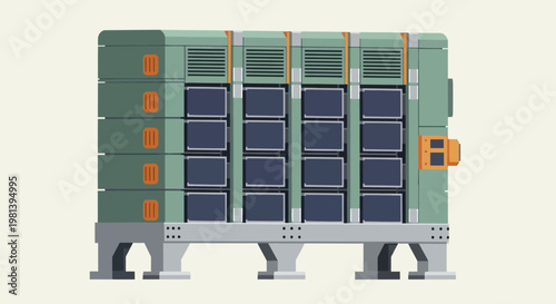 Industrial Battery Energy Storage System for Renewable Power Grids.