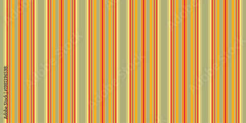 Vibrant vertical stripes in warm autumnal hues create a cheerful, retrostyled pattern.