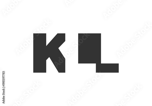 KLL logo design. Initial letter K L L bold font style for tech startups, consulting, corporate branding. Creative company name, headlines typography identity, trendy logotype.
