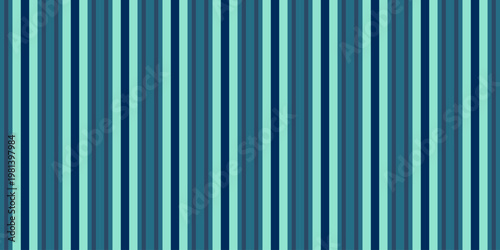 Abstract seamless pattern of vertical teal and blue stripes.  Perfect for backgrounds, textiles, website design, and packaging.  Subtle, calming color palette evokes a sense of serenity and order.
