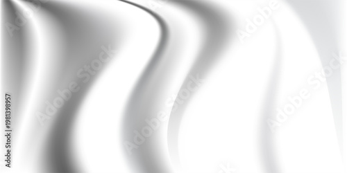 White gray satin texture that is white silver fabric silk panorama background with beautiful soft blur pattern natural.