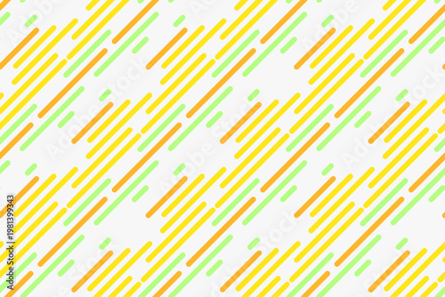 Fotografi Vibrant, dynamic diagonal lines in yellow, orange, and green create a cheerful, modern pattern