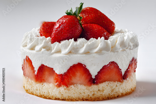 cake with strawberries