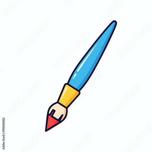 Creative Illustration of a Stylus Pen for Digital Art and Drawing