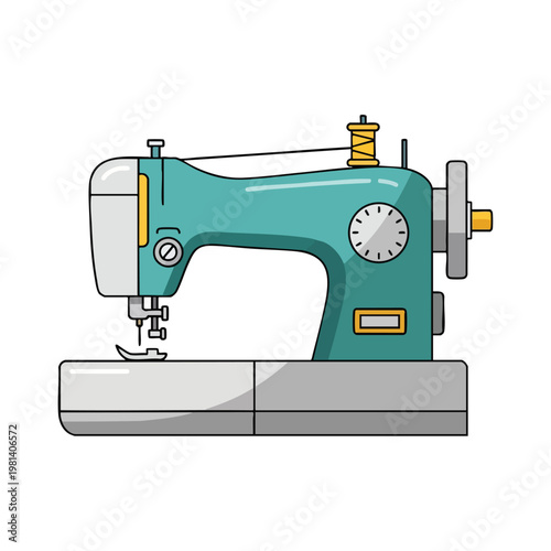 Vintage Sewing Machine for Crafting and Textile Projects