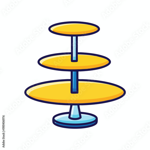 Modern Multi Level Display Stand for Retail or Exhibition Settings