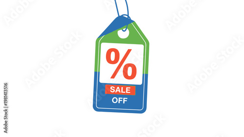 Sale Discount Percent Tag.