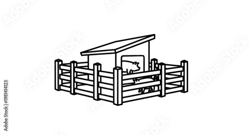 Simple Farm Shed Fence.