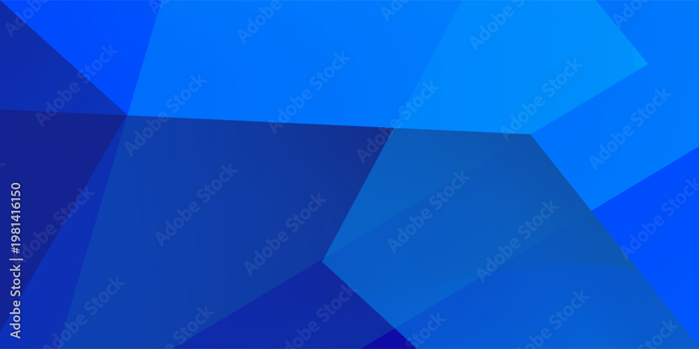Obraz premium Blue geometric abstract backround. Vector illustration
