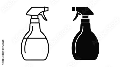 Spray Bottle Icon Clean Supply