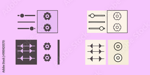 Diagram of mechanical components including gears bolts and connecting rods