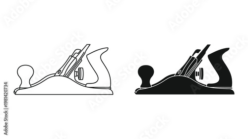 Woodworking Planer Tool Vector Construction