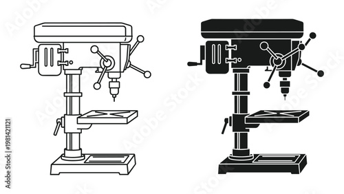 Drill Press Machine Engineering Tool Workshop Equipment
