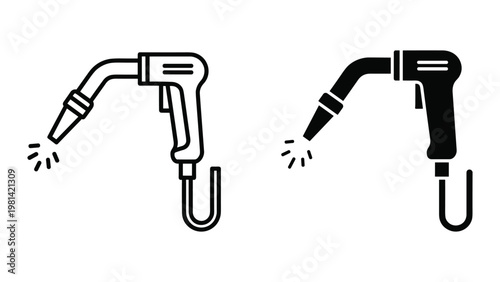 Spray Gun Hose Cleaning Device Commercial Icon
