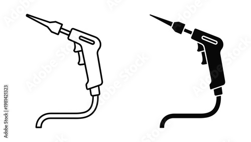 Welding Torch Icon Service Industrial Tool