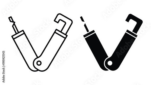 Lock Pick Tool Set Security Concept