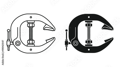 Clamp Tool Design Mechanical Fastening Industrial Grip