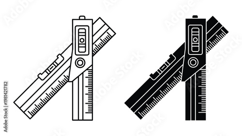 Bevel Protractor Tool Measuring Engineering Precision
