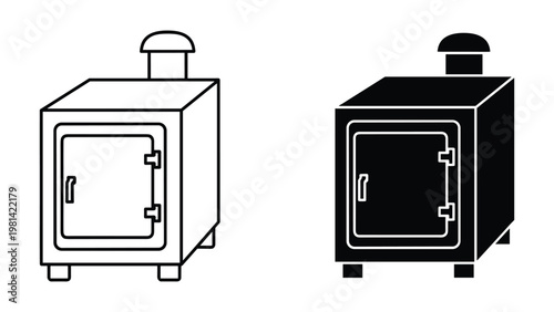 Industrial Oven Kiln Icon Symbol Commercial